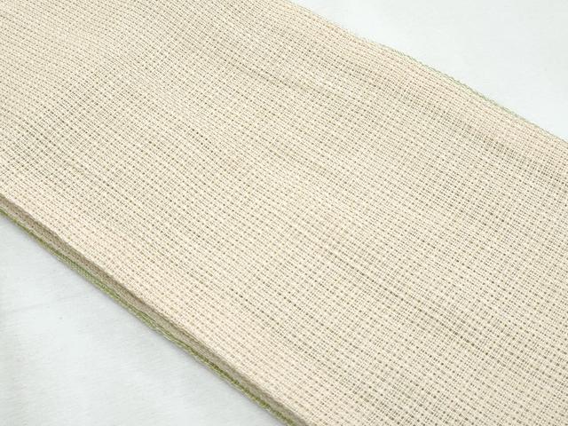 平和屋着物*夏物 両面 半幅帯 芝文 やまと誂製 麻 逸品 CABJ4433fb