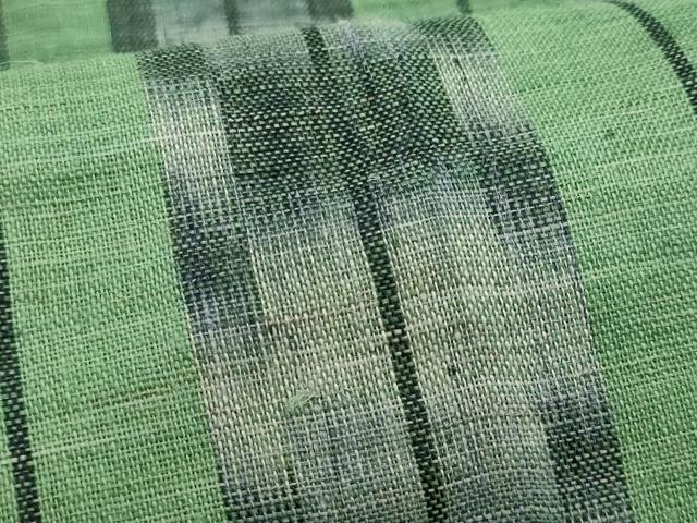 平和屋着物*夏物 半幅帯 幾何学文様 麻 逸品 CABJ4447fb