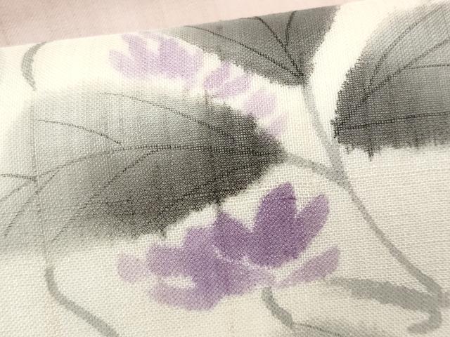 平和屋着物*夏物 九寸名古屋帯 作家物 手描き 枝花文 正絹 逸品 CABJ4454fb