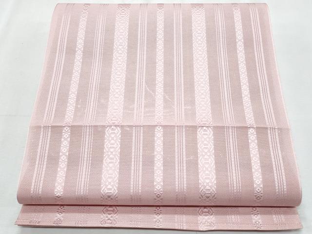 平和屋着物*夏物 本場筑前博多織 八寸名古屋帯 紗献上 虹色 正絹 逸品 CABJ4462fb
