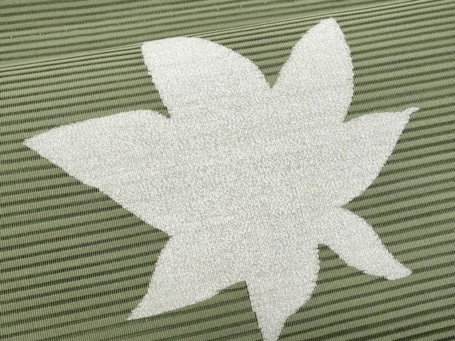 平和屋着物*夏物 八寸名古屋帯 絽綴れ 楓 銀糸 正絹 逸品 CABJ4476fb