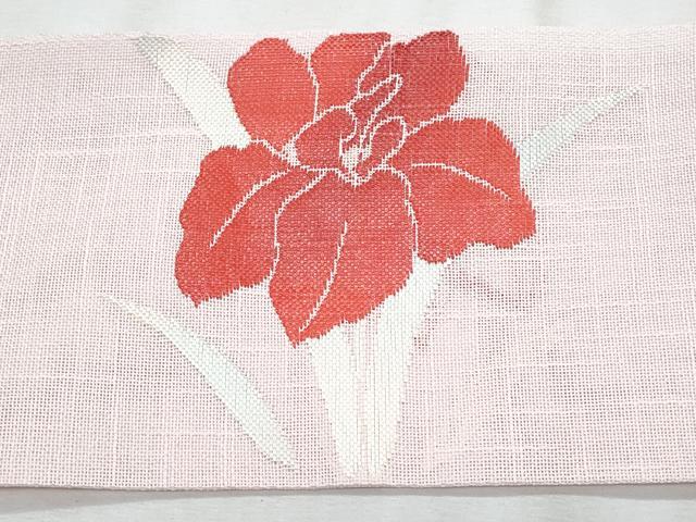 平和屋着物*夏物 八寸名古屋帯 草花文 CABJ4489fb