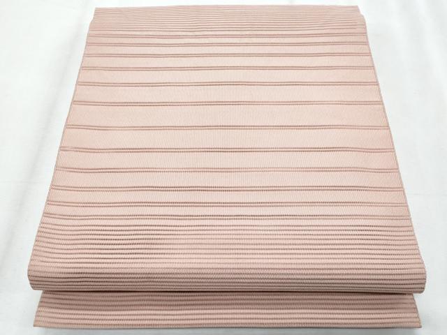 平和屋着物*夏物 八寸名古屋帯 絽綴れ 横段文 虹色 正絹 逸品 CABJ4491fb