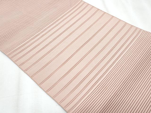 平和屋着物*夏物 八寸名古屋帯 絽綴れ 横段文 虹色 正絹 逸品 CABJ4491fb