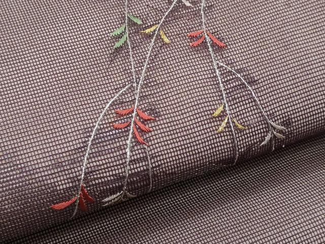 平和屋着物*夏物 九寸名古屋帯 総刺繍 道長枝垂れ柳 金銀糸 正絹 逸品 CABJ4493fb