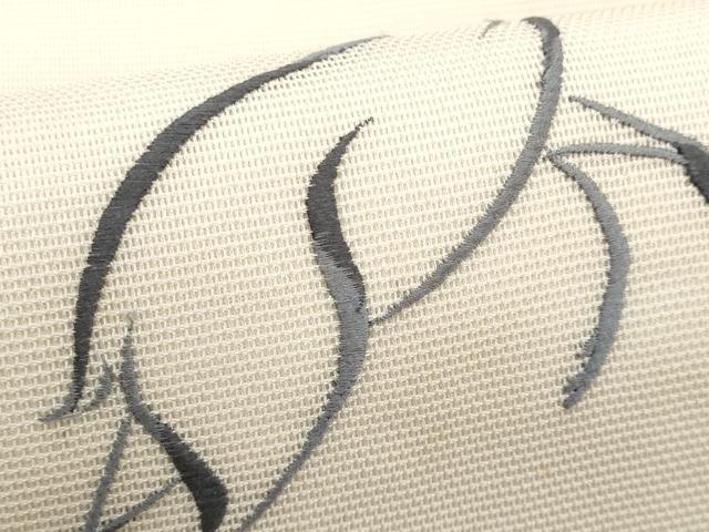 平和屋着物*夏物 九寸名古屋帯 総刺繍 鹿 楓 正絹 逸品 CABJ4500fb
