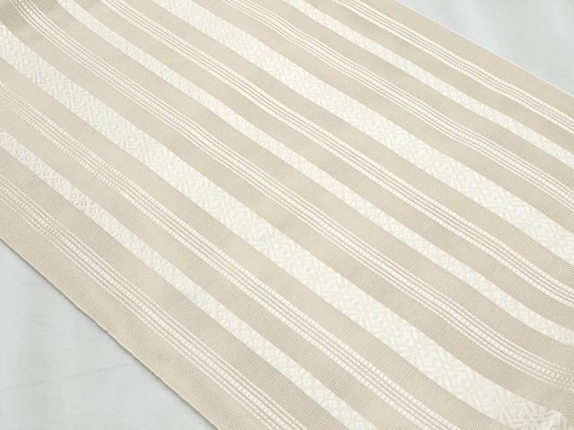 平和屋着物*夏物 本場筑前博多織 八寸名古屋帯 紗献上 榛色 正絹 逸品 CABJ4522fb