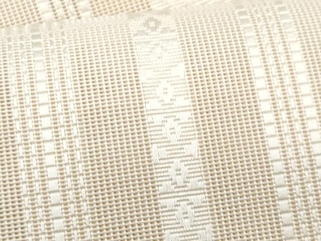 平和屋着物*夏物 本場筑前博多織 八寸名古屋帯 紗献上 榛色 正絹 逸品 CABJ4522fb