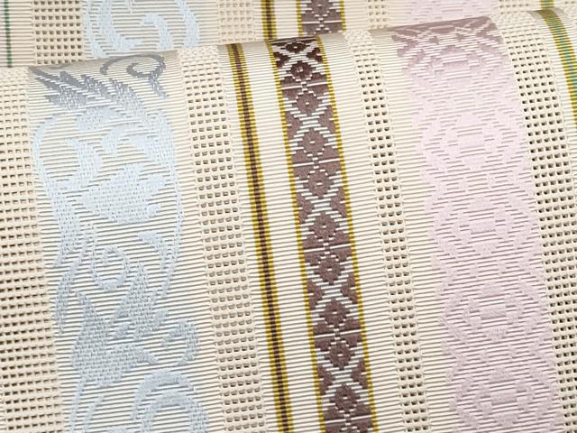 平和屋着物*夏物 本場筑前博多織 八寸名古屋帯 紗献上 正絹 逸品 CABJ4523fb