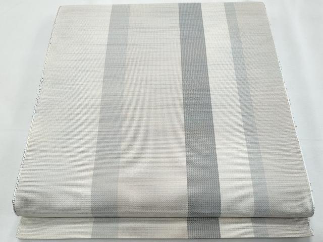 平和屋着物*夏物 本場筑前博多織 八寸名古屋帯 間道 正絹 逸品 CABJ4539fb