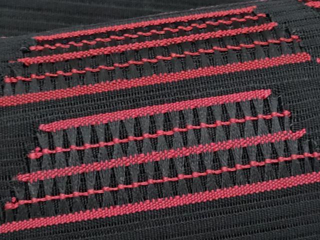 平和屋着物*夏物 八寸名古屋帯 絽綴れ 幾何学文様 黒地 正絹 逸品 CABJ4548fb