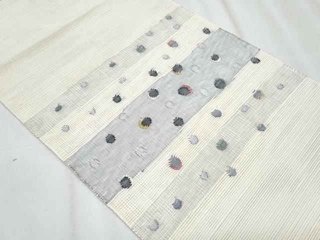 平和屋着物*夏物 八寸名古屋帯 抽象文様 正絹 逸品 CABJ4550fb