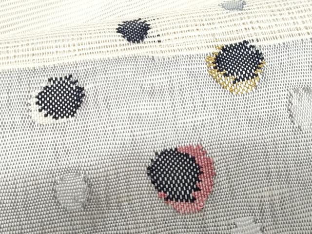 平和屋着物*夏物 八寸名古屋帯 抽象文様 正絹 逸品 CABJ4550fb
