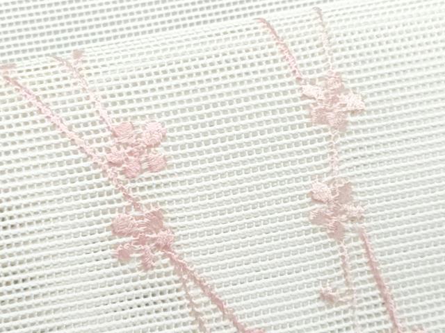 平和屋着物*夏物 八寸名古屋帯 総刺繍 枝花文 CABJ4553fb