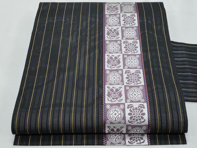 平和屋着物*夏物 本場筑前博多織 八寸名古屋帯 遠州七宝 正絹 逸品 CABJ4561fb