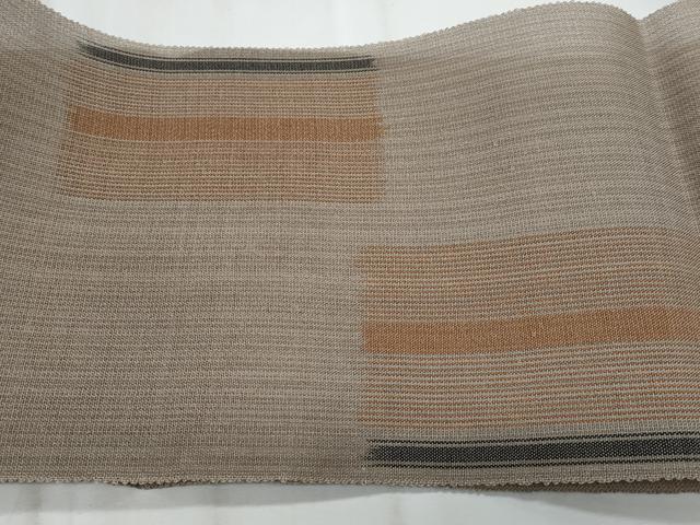 平和屋着物*夏物 八寸名古屋帯 間道 自然布 逸品 CABJ4598fb