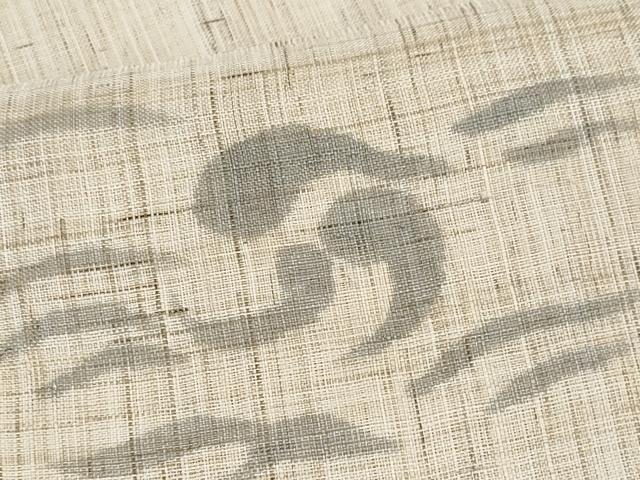 平和屋着物*夏物 八寸名古屋帯 型染め 麻 逸品 CABJ4602fb