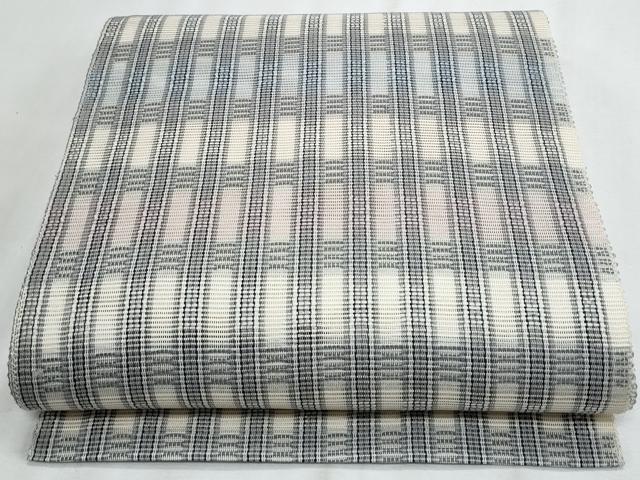 平和屋着物*夏物 八寸名古屋帯 格子 金銀糸 正絹 逸品 CABJ4609fb