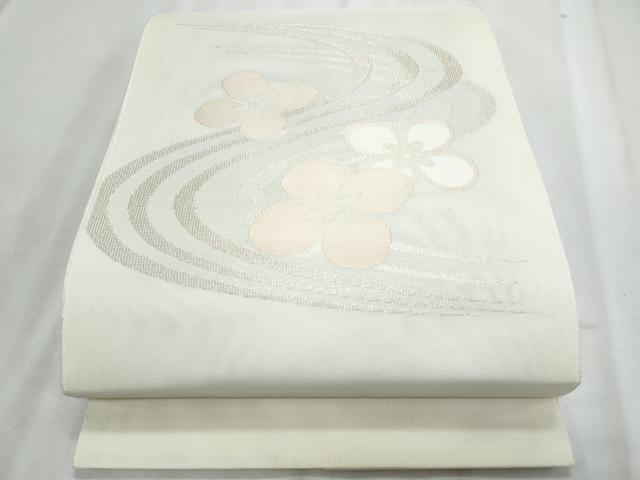 平和屋着物*夏物 八寸名古屋帯 流水舞花文 正絹 逸品 CABJ4610fb