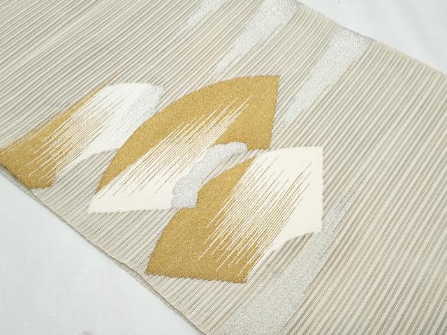 平和屋着物*夏物 八寸名古屋帯 絽綴れ 地紙重 金銀糸 正絹 逸品 CABJ4637fb