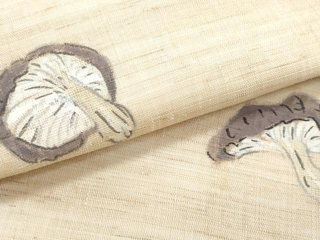 平和屋着物*夏物 九寸名古屋帯 手描き 成り物 麻 逸品 CABJ4658fb