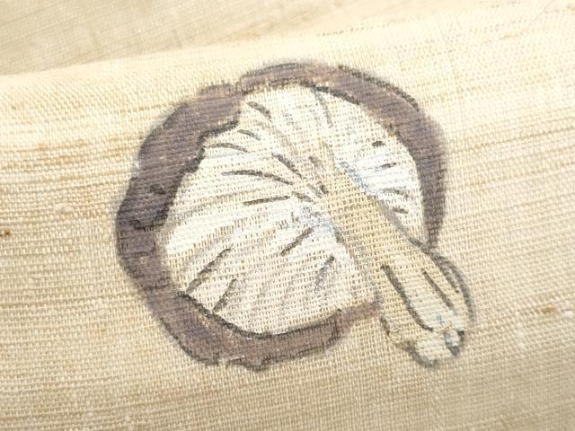 平和屋着物*夏物 九寸名古屋帯 手描き 成り物 麻 逸品 CABJ4658fb