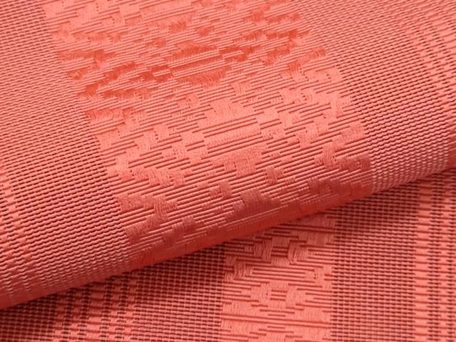 平和屋着物*夏物 本場筑前博多織 八寸名古屋帯 紗献上 真朱色 正絹 逸品 CABJ4683fb