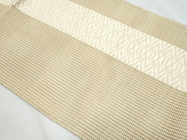 平和屋着物*夏物 本場筑前博多織 八寸名古屋帯 羅献上 証紙付き 正絹 逸品 CABJ4691fb