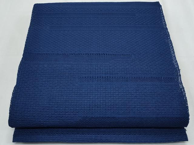 平和屋着物*夏物 八寸名古屋帯 霞文 色無地 紺色 正絹 逸品 CABJ4693fb