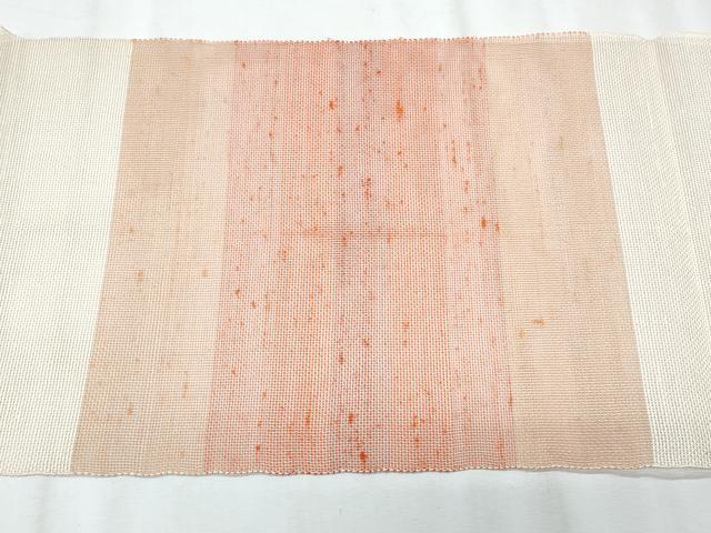 平和屋着物*夏物 八寸名古屋帯 立波文 正絹 逸品 CABJ4724fb