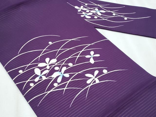 平和屋着物*夏物 絽塩瀬 九寸名古屋帯 露芝文 銀彩 正絹 逸品 CABJ4735fb