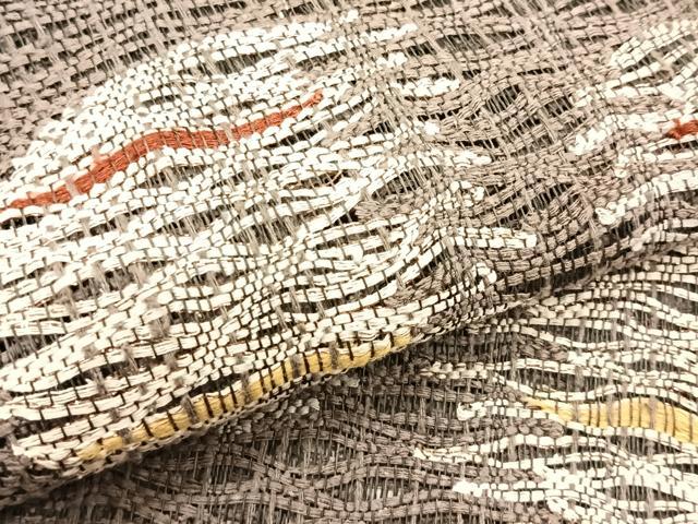 平和屋着物*夏物 八寸名古屋帯 櫛織り 抽象文様 正絹 逸品 CABJ4736fb