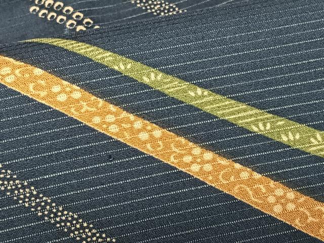 平和屋着物*夏物 全通 九寸名古屋帯 流線文 正絹 逸品 CABJ4757fb