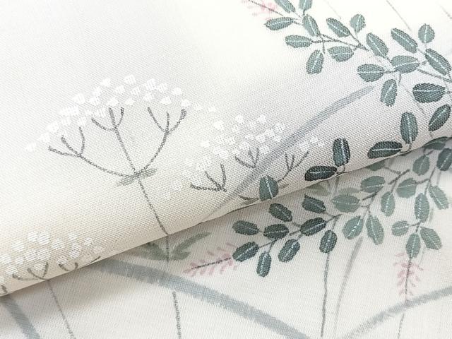 平和屋着物*夏物 九寸名古屋帯 手描き 草花文 正絹 逸品 CABJ4764fb