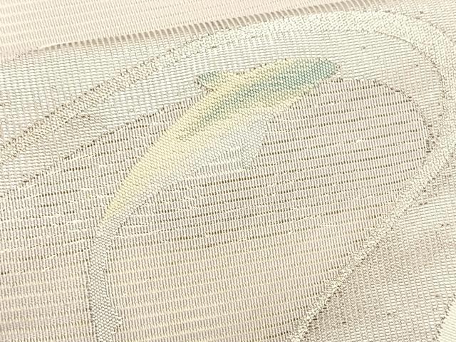 平和屋着物*夏物 九寸名古屋帯 魚 流水文 銀糸 正絹 逸品 CABJ4772fb