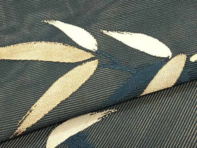 平和屋着物*夏物 九寸名古屋帯 枝葉文 正絹 逸品 CABJ4780fb