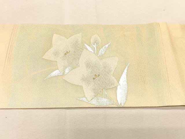 平和屋着物*夏物 九寸名古屋帯 桔梗 金銀糸 正絹 逸品 CABJ4784fb