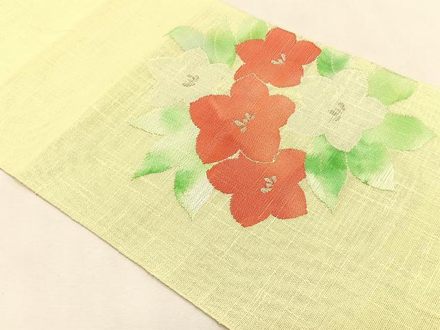 平和屋着物*夏物 八寸名古屋帯 桔梗 銀糸 CABJ4789fb
