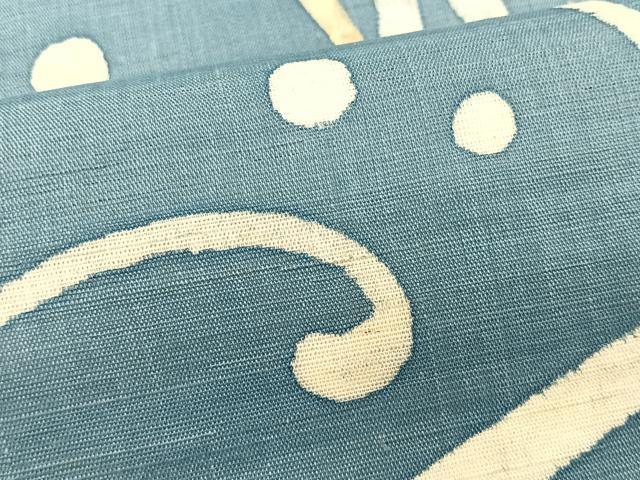 平和屋着物*夏物 九寸名古屋帯 ろうけつ染め 抽象文様 麻 逸品 CABJ4793fb