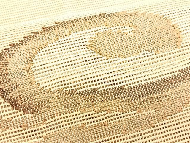 平和屋着物*夏物 八寸名古屋帯 唐草文 銀糸 正絹 逸品 CABJ4800fb