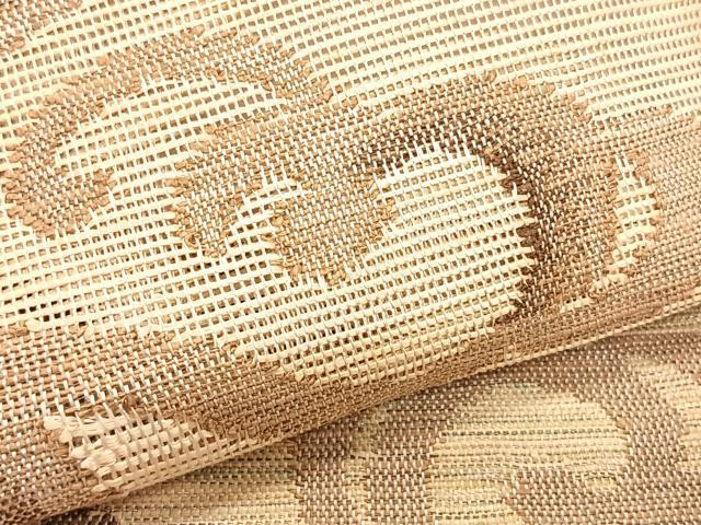 平和屋着物*夏物 八寸名古屋帯 唐草文 銀糸 正絹 逸品 CABJ4800fb