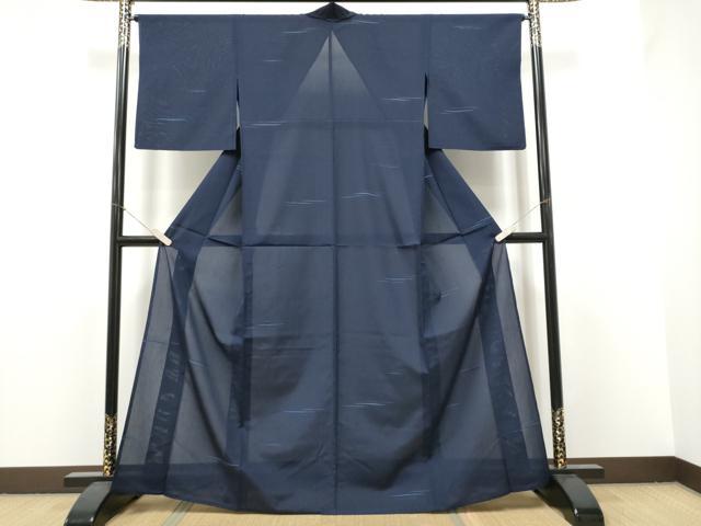 平和屋着物*夏物 小紋 紗紬 霞文 正絹 逸品 CABJ4812hy