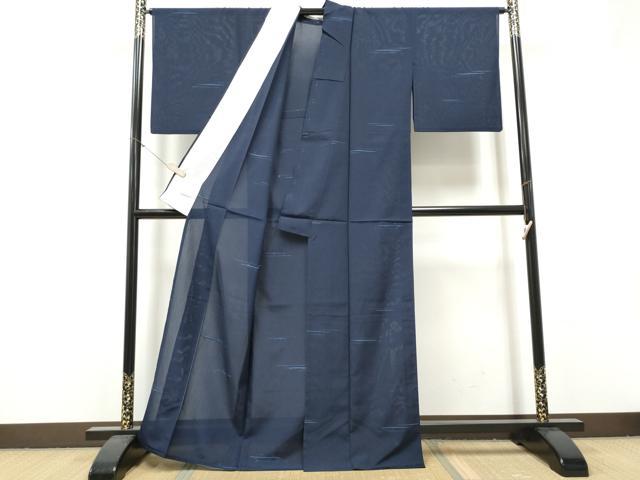 平和屋着物*夏物 小紋 紗紬 霞文 正絹 逸品 CABJ4812hy