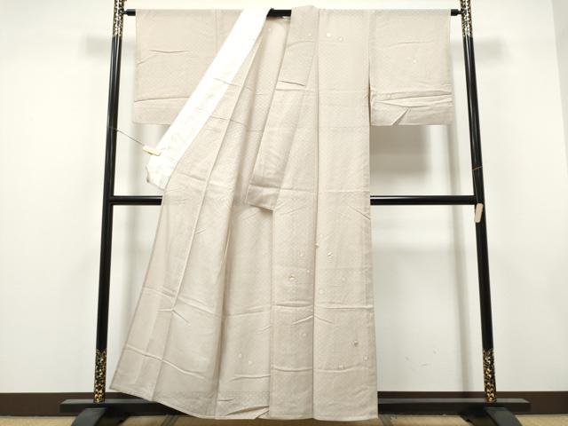 平和屋着物*夏物 訪問着 竹屋町刺繍 幾何学紋紗 色紙千鳥文 正絹 逸品 CABJ4818hy