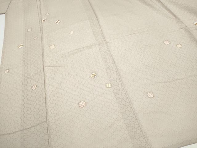 平和屋着物*夏物 訪問着 竹屋町刺繍 幾何学紋紗 色紙千鳥文 正絹 逸品 CABJ4818hy