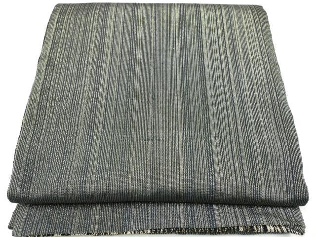 平和屋着物▽両面 全通柄袋帯 スリーシーズン 春夏秋 よろけ縞 金糸 正絹 逸品 CABJ4894hy