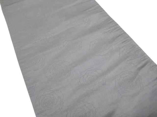 平和屋着物●染色作家 草野一騎 六通柄袋帯 椿 金銀糸 正絹 逸品 CABJ4906hy
