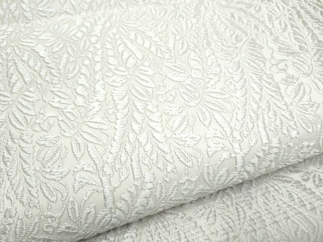 平和屋着物●六通柄袋帯 唐織 草花文 ますいわ屋扱い 正絹 逸品 CABJ4914hy