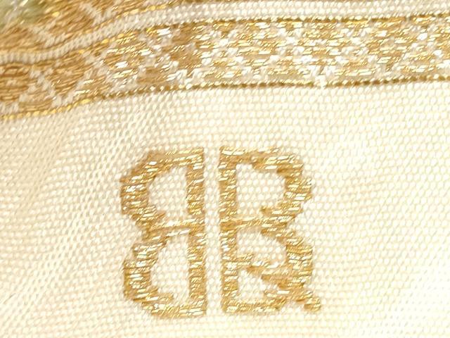 平和屋着物●西陣 服部織物謹製 六通柄袋帯 蜀江草花文 金銀糸 正絹 逸品 CABJ4947hy