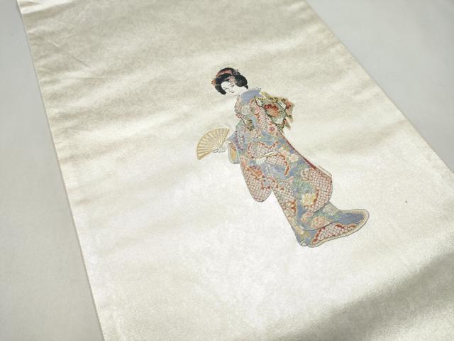平和屋着物●松岡正剛 太鼓柄袋帯 春麗人 金糸 正絹 逸品 CABJ4951hy